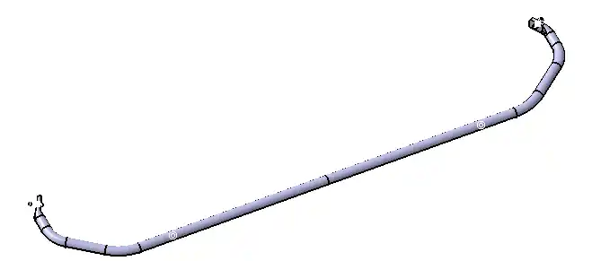 hyperworks横向稳定杆六面体网格划分、线刚度、扭转刚度和侧倾角刚度及强度和疲劳仿真分析的图1